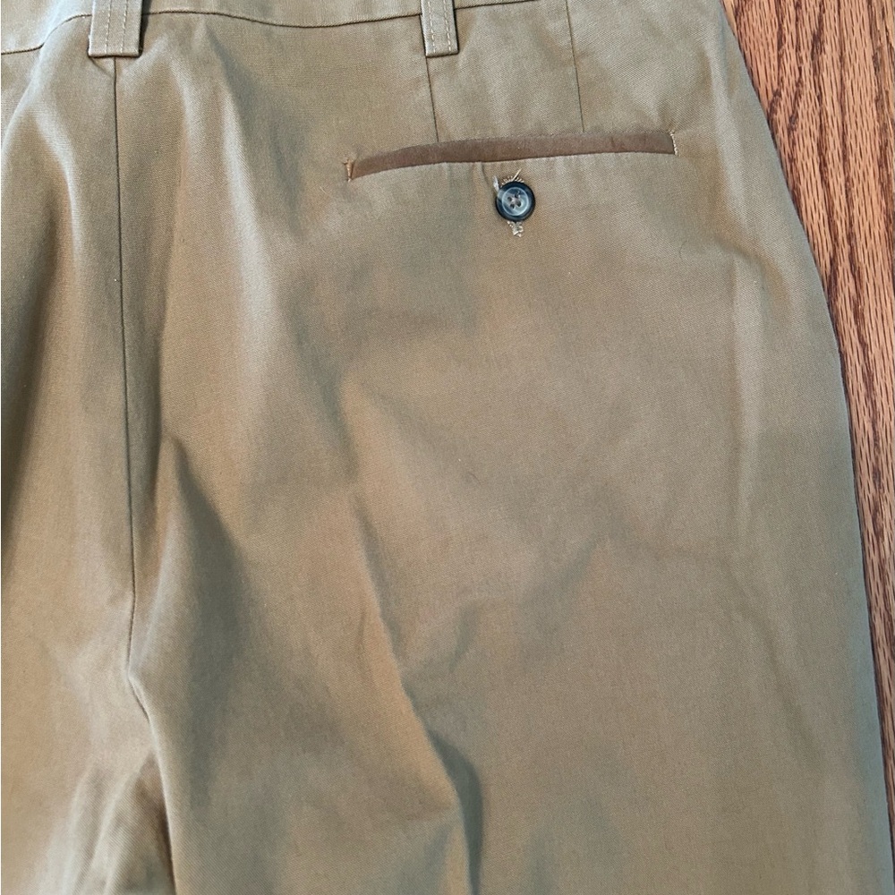 Kevin's Khaki Tailored Field Pants, 5-Pocket Style, Leather Trim, 36 X 34 - Picture 11 of 11